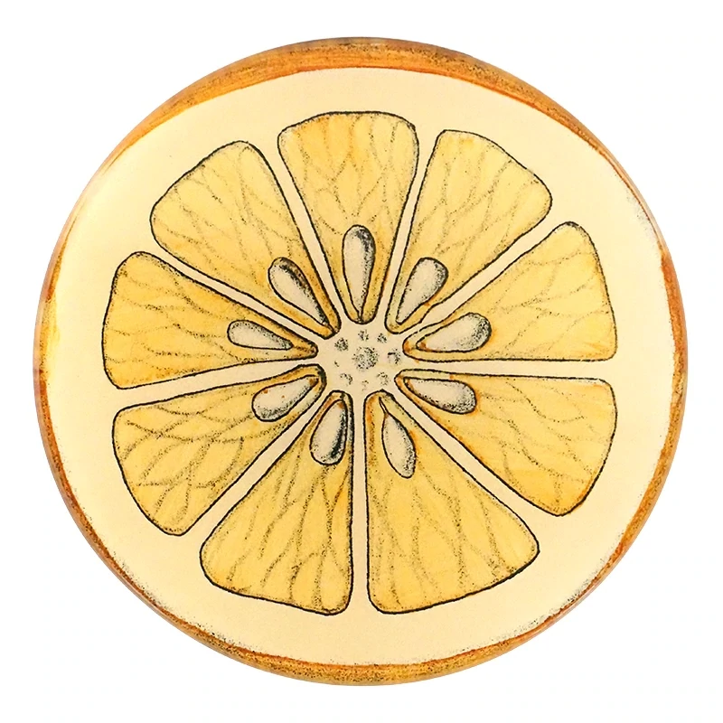 John Derian Decoupage &quot;Orange Slice&quot; 5 1/4&quot; Round Plate