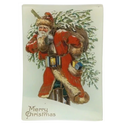 John Derian Decoupage
"Santa with Tree (Merry Christmas)" Mini Tray