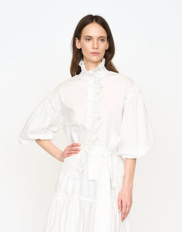 Christy Lynn Madelyn Top in White