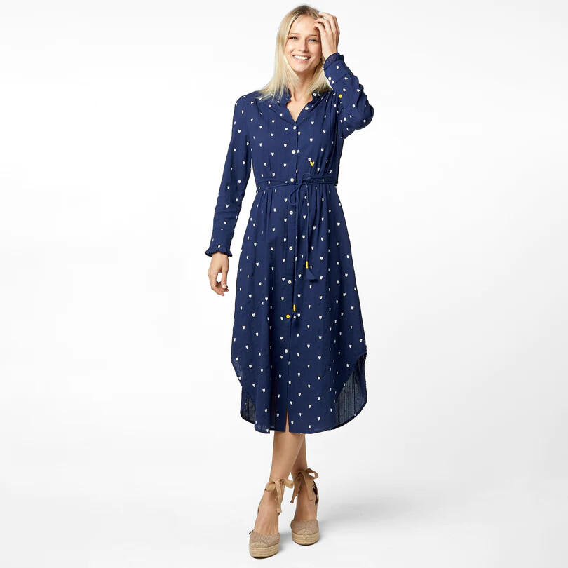 Kerri Rosenthal Marian Heart Shirt Dress