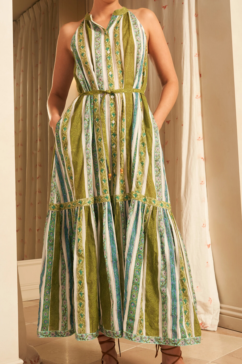 Hannah Artwear Teresa Dress in Maya Verde