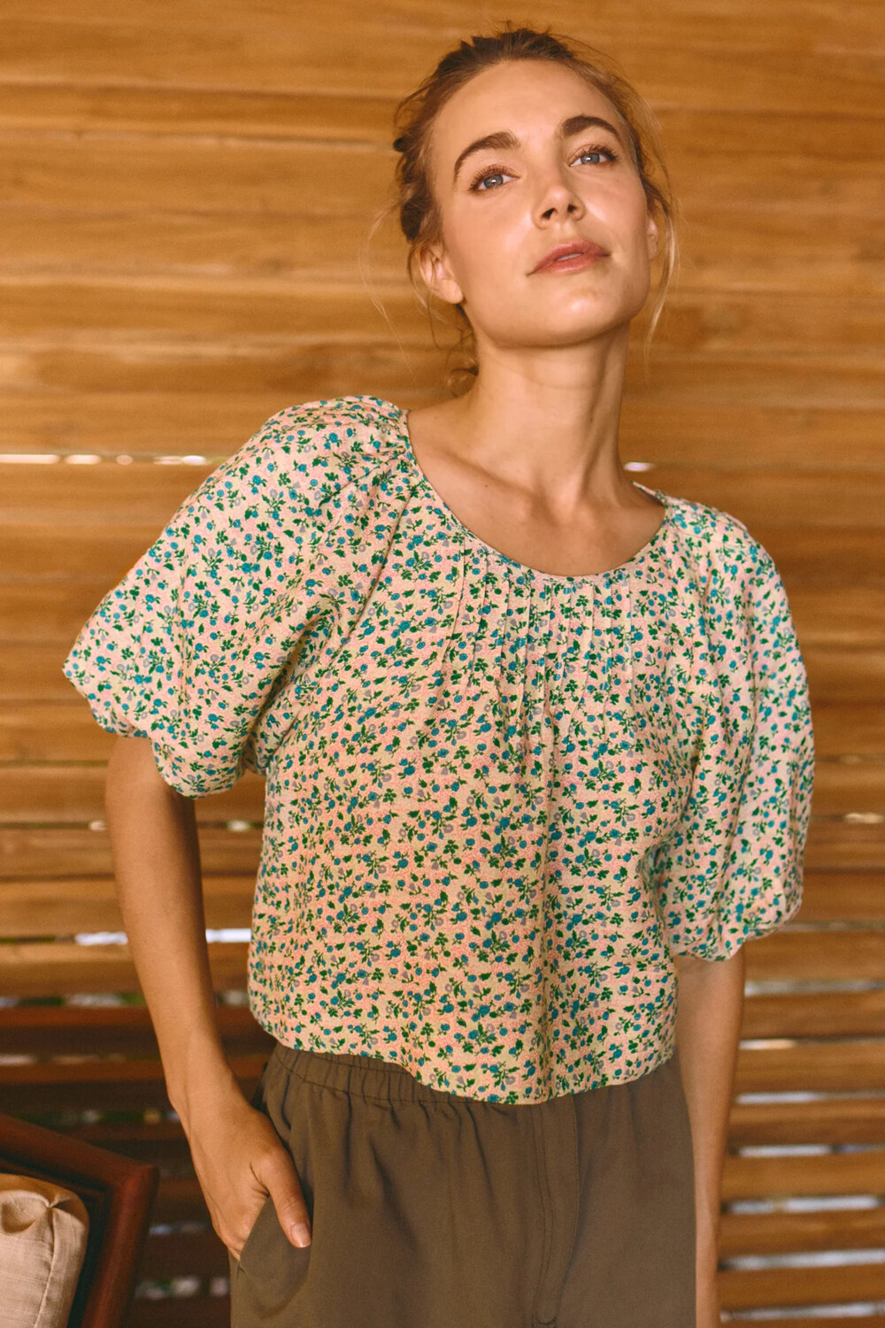Hunter Bell Claudia Top in Vintage Floral