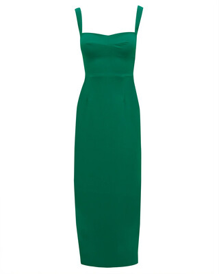 Saloni Rachel- C Dress in Emerald Green