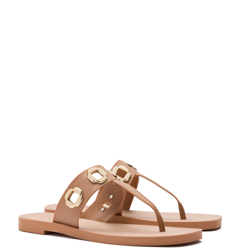 Larroudé Milan S in Tan PVC