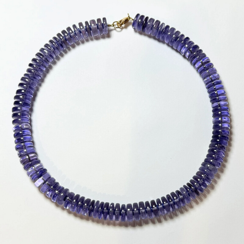 Theodosia German Cut Amethyst Candy Necklace