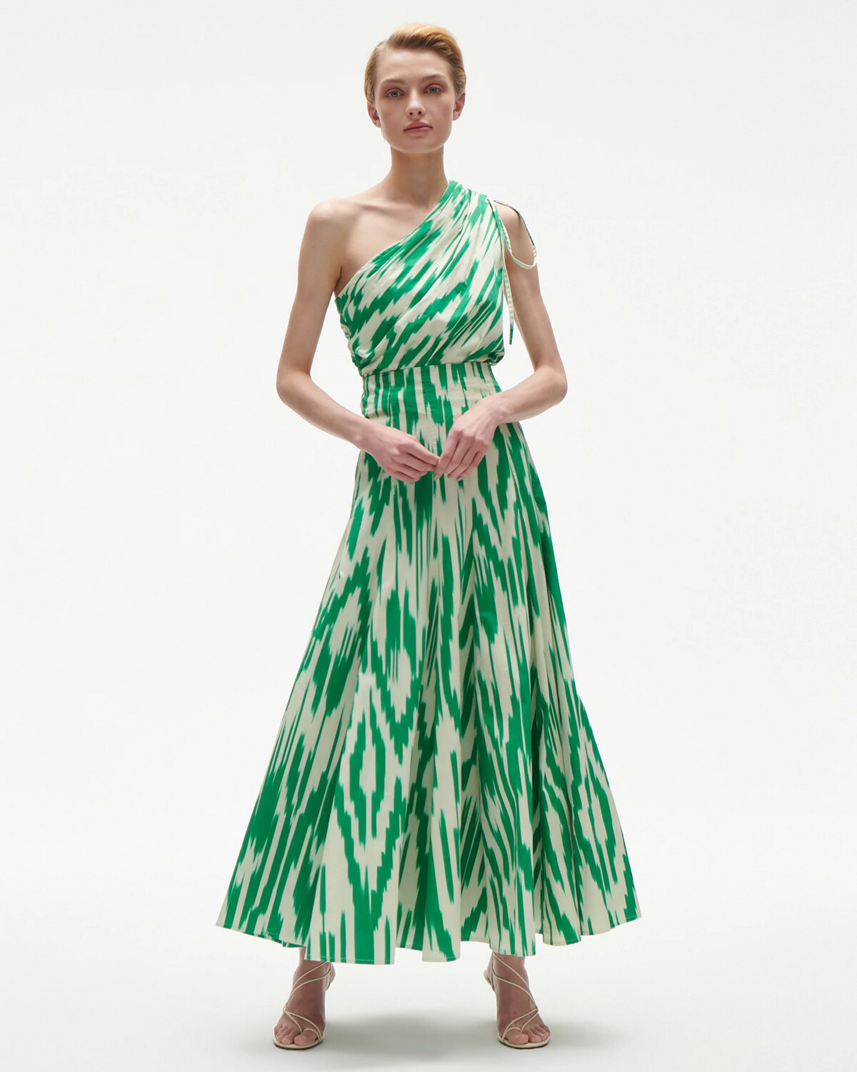 Figue Hayden Skirt in Ikat Jungle Green