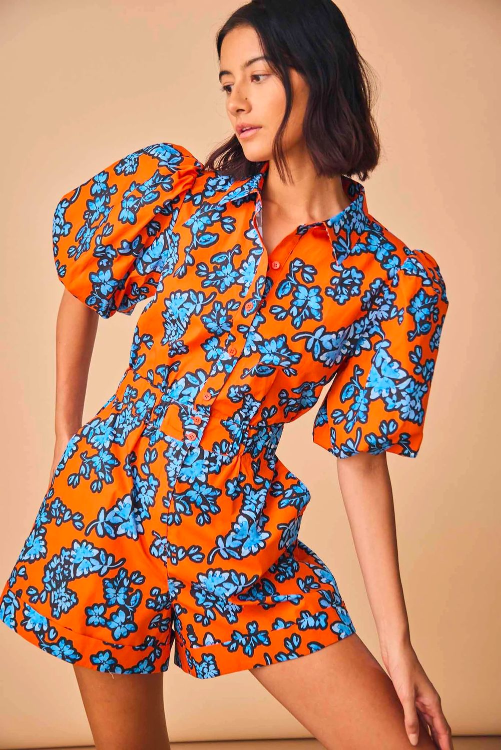 Hunter Bell Pia Jumpsuit in Cherry Bloom