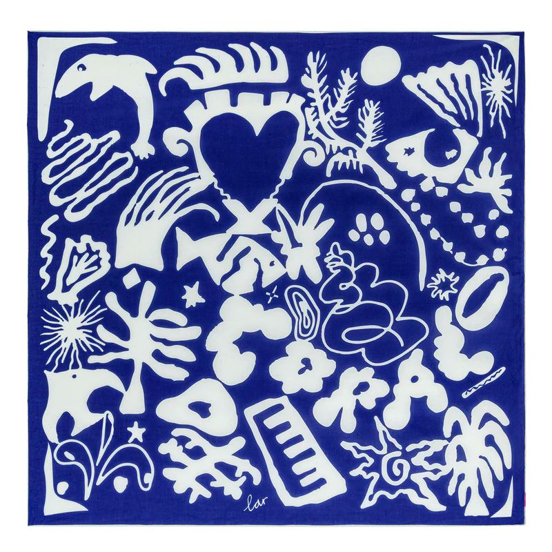 Lar Studio Coral Blue Pareo