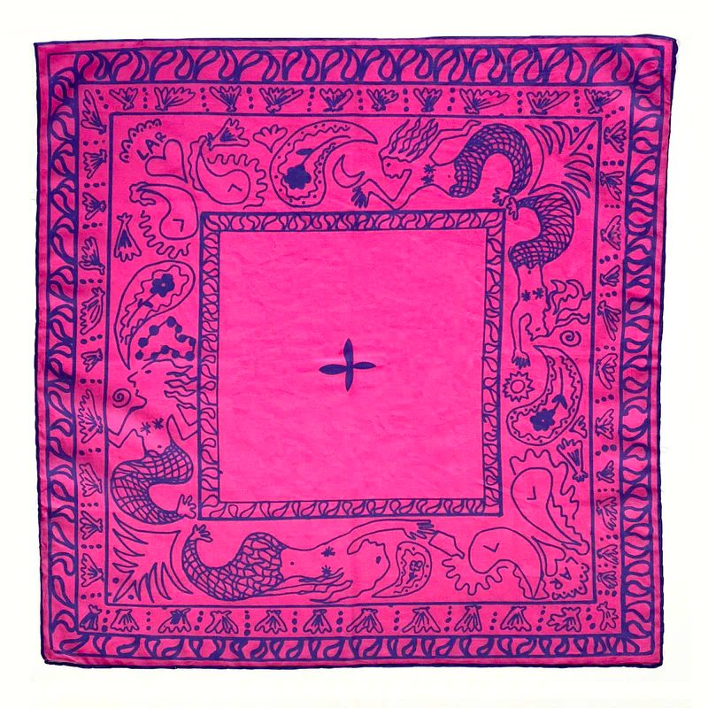 Lar Studio Ariel Magenta bandana