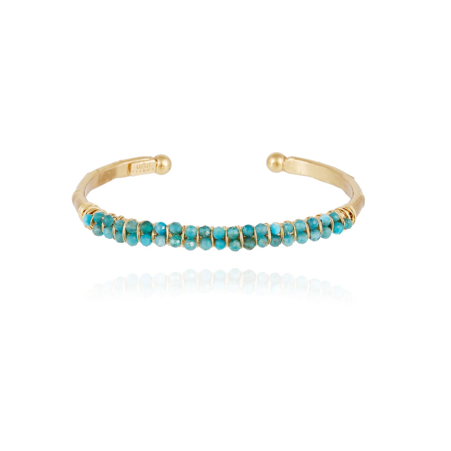 Gas Bijoux Lyre Bracelet in Turquoise