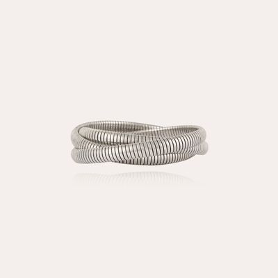 Gas Bijoux Infinity 3 Ring Bracelet in Silver