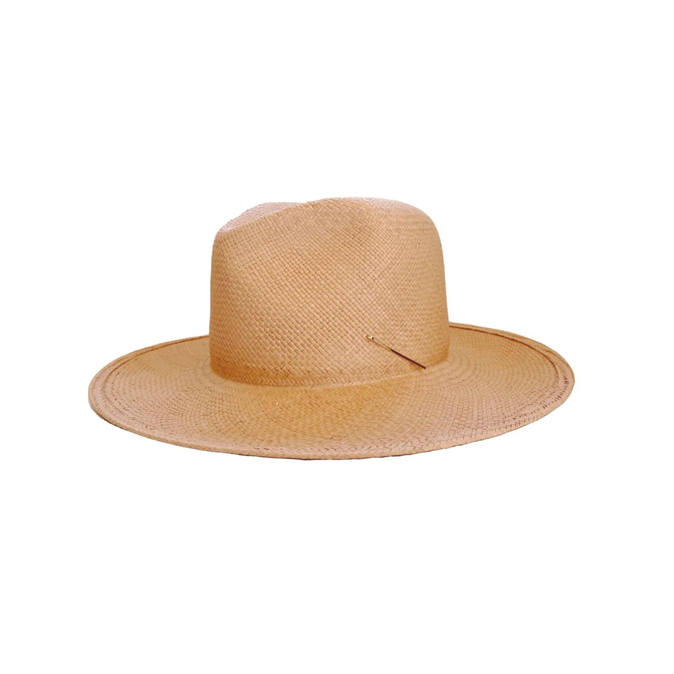 Kin The Label Sienna Panama Straw Hat in Blush