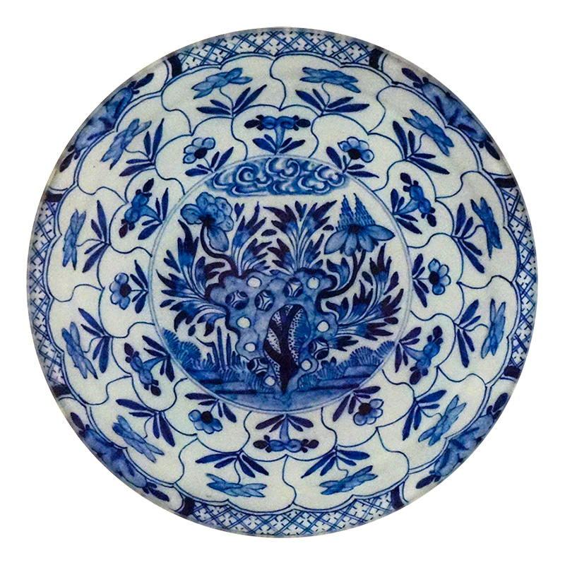 John Derian Delft 5 1/4&quot; Round Plate #20