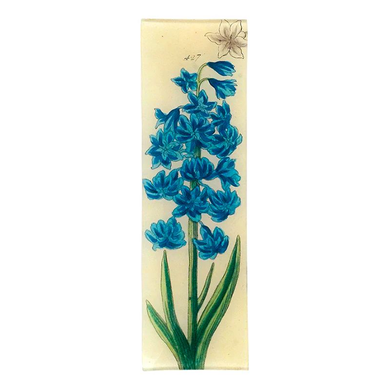 John Derian Blue Hyacinth 3.5 x 12&quot; Rectangular Tray