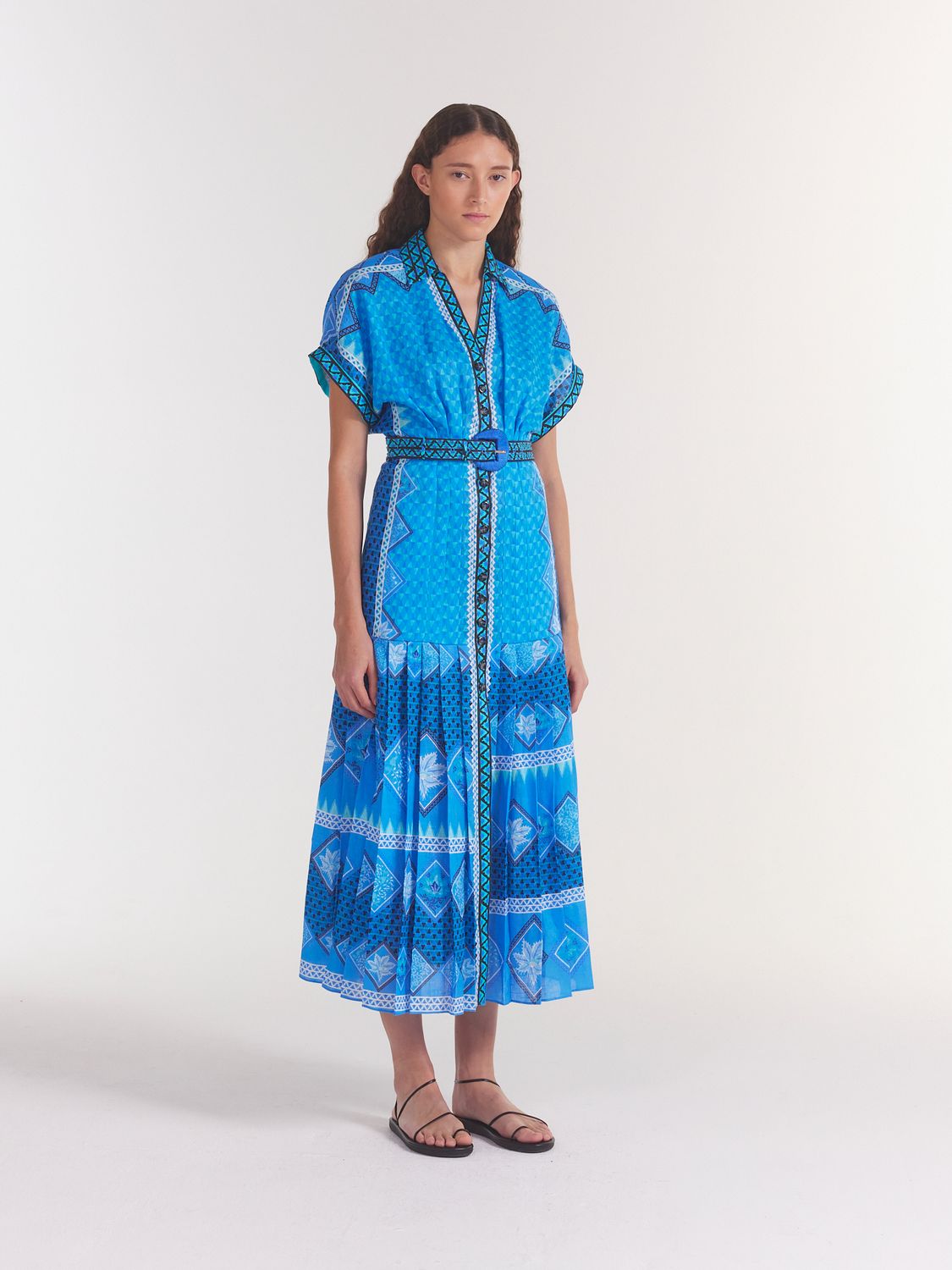 Saloni Riya- B Dress in Peri Verdant