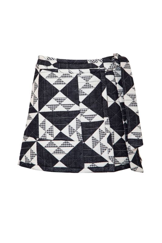 Hunter Bell Bay Skirt in Quilted Gingham