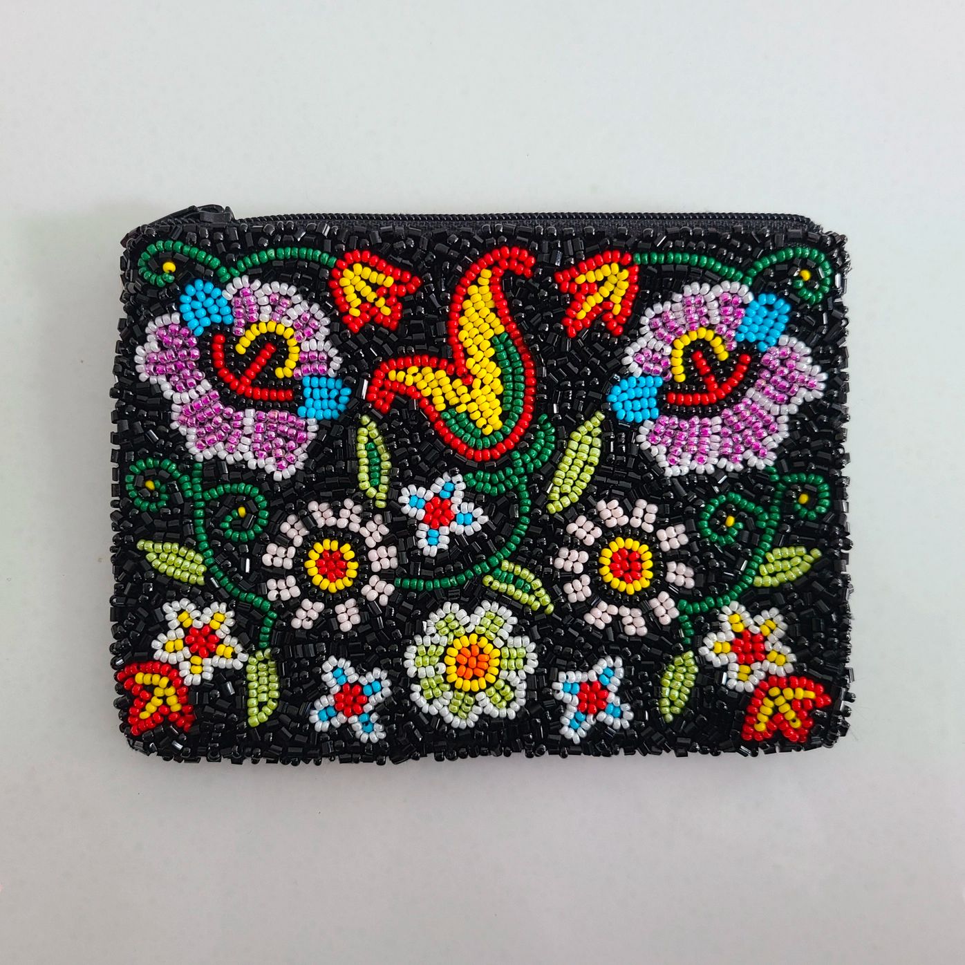 Tiana NY Black Floral Change Purse