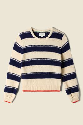 Trovata Ryann Sweater in Navy &amp; White