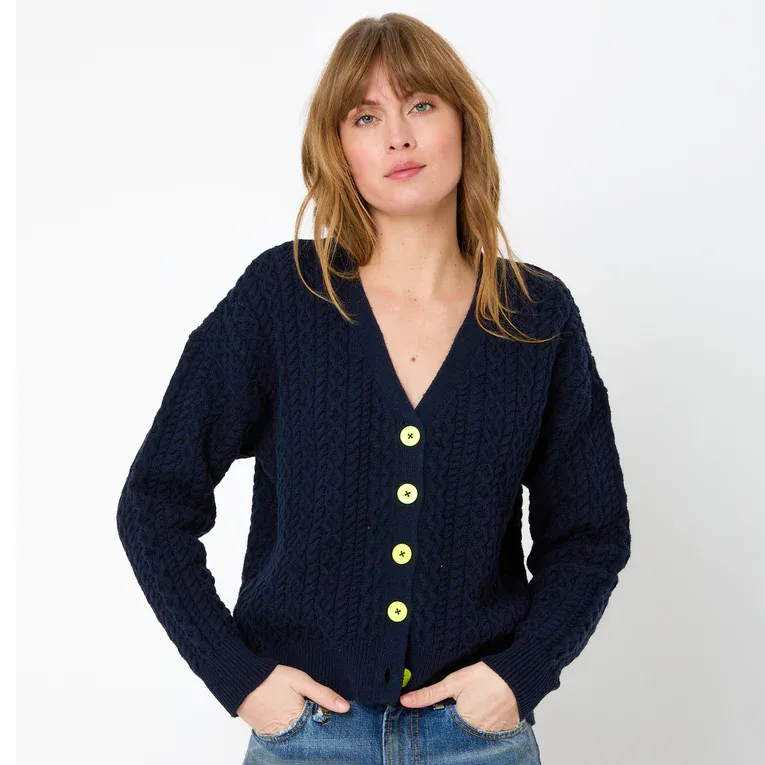 Kerri Rosenthal Suzanne Just Add Love Cardigan in Indigo