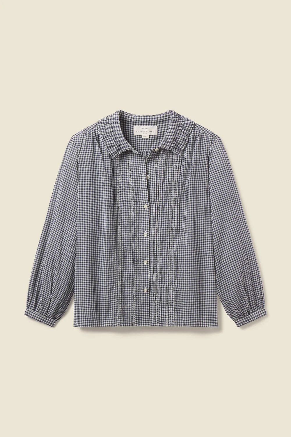 Trovata Alise Blouse in Inkwell Gingham
