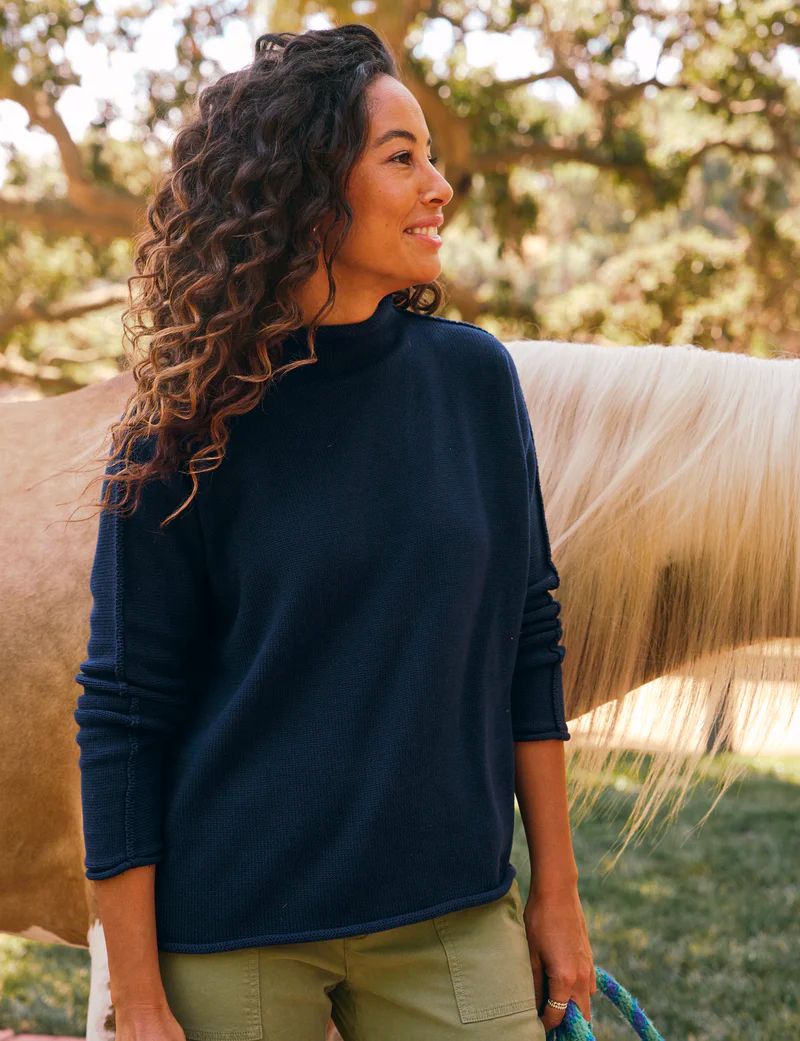 Frank &amp; Eileen Monterey Sweater in Navy