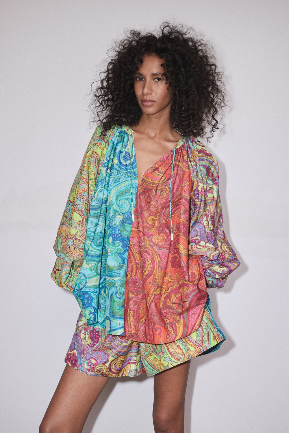 Alemais Ceto Spliced Top in Multi