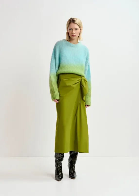 Essentiel Guga Midi Length Skirt in Kale Salad