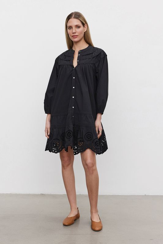 Velvet Barb06 Dress in Black