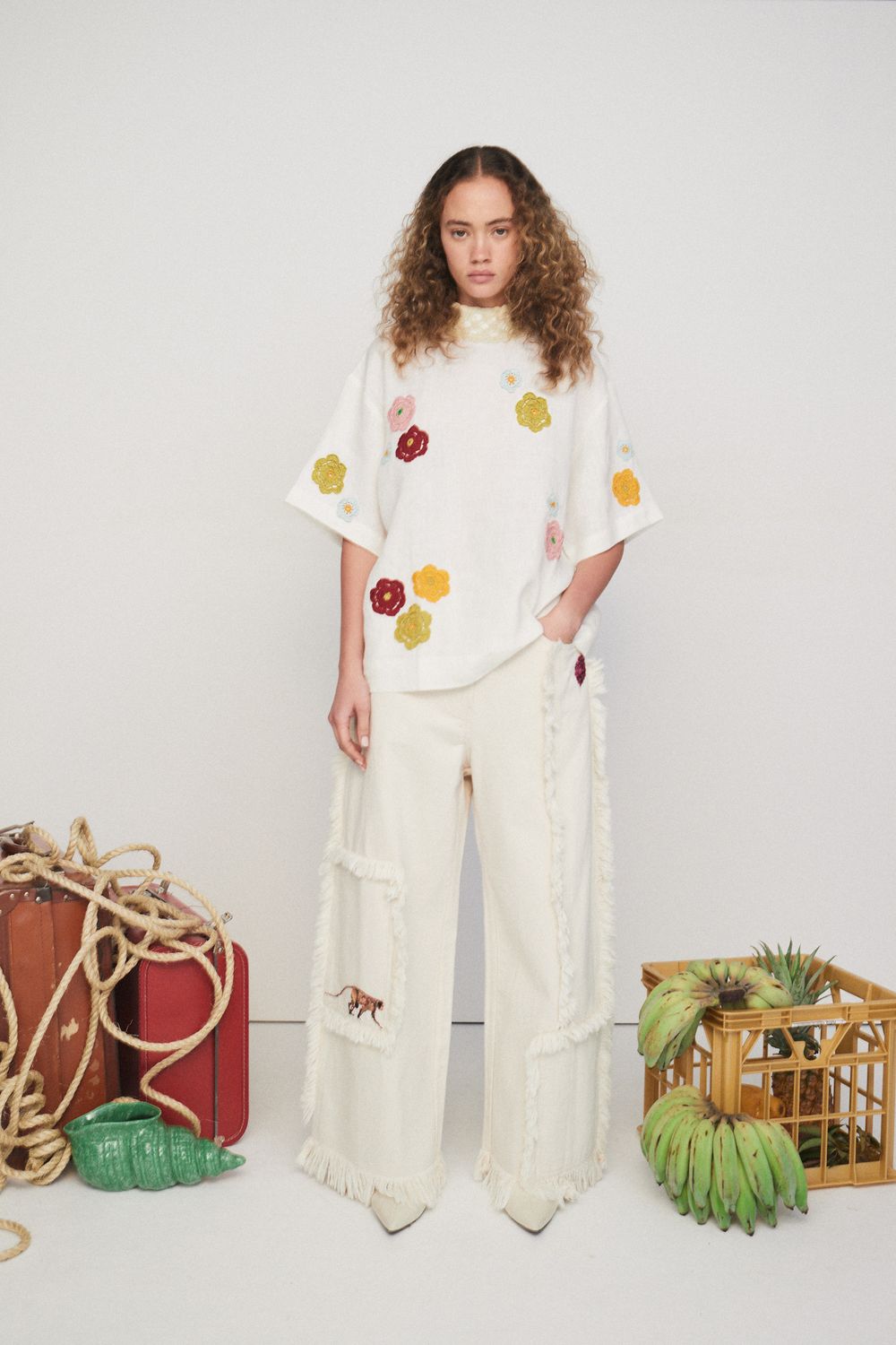 Alemais Penelope Top in Cream