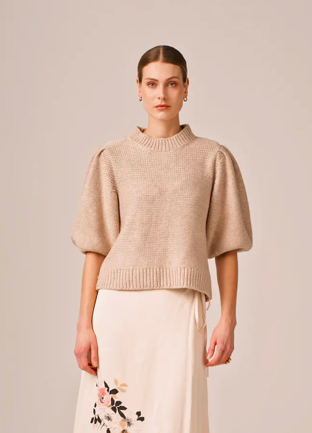 ByTiMo Wool Top in Sand