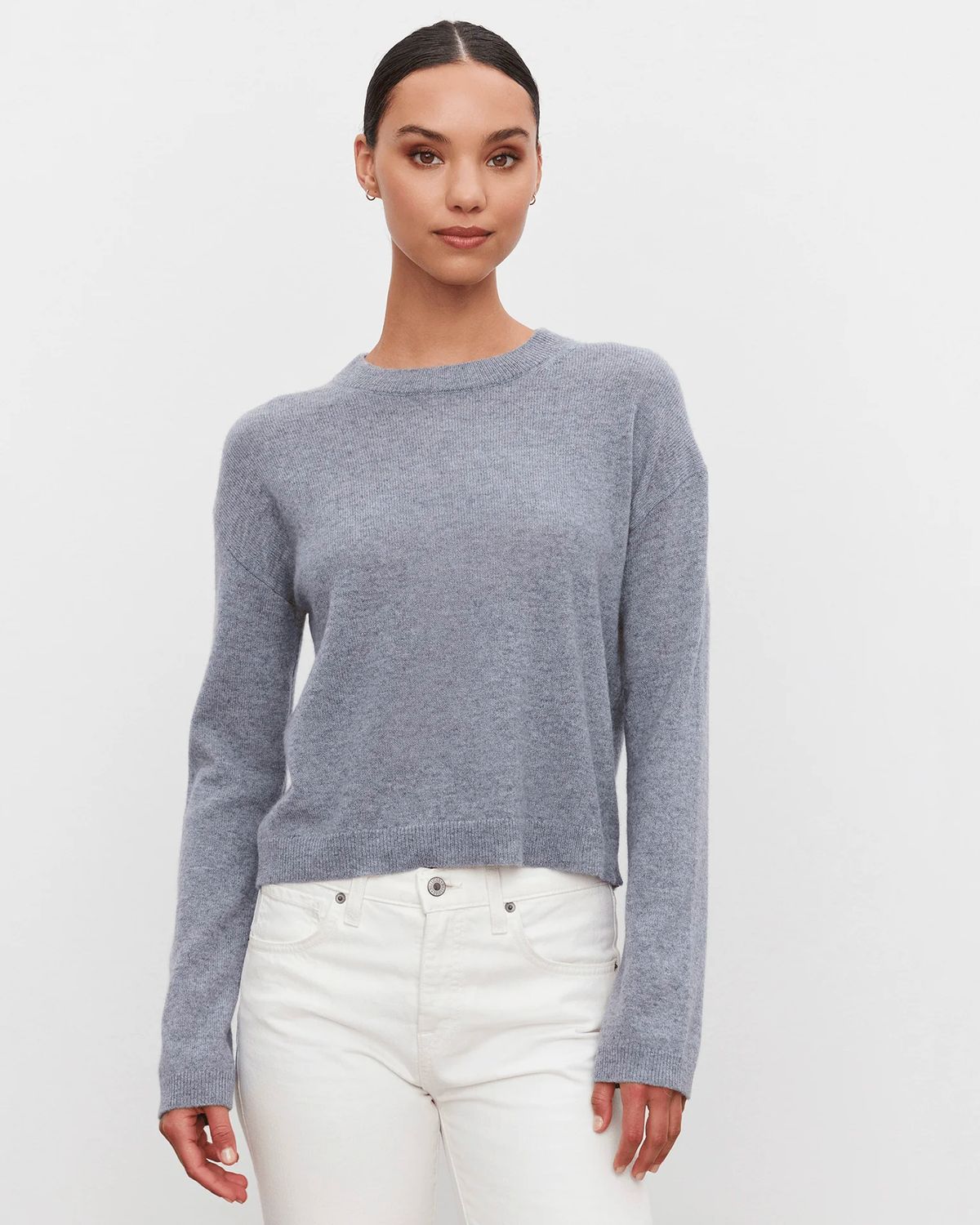 Velvet Brooklyn Sweater in Heather Grey