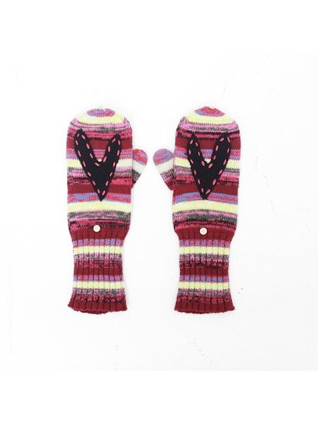 Kerri Rosenthal Stripe Mitten in Multi