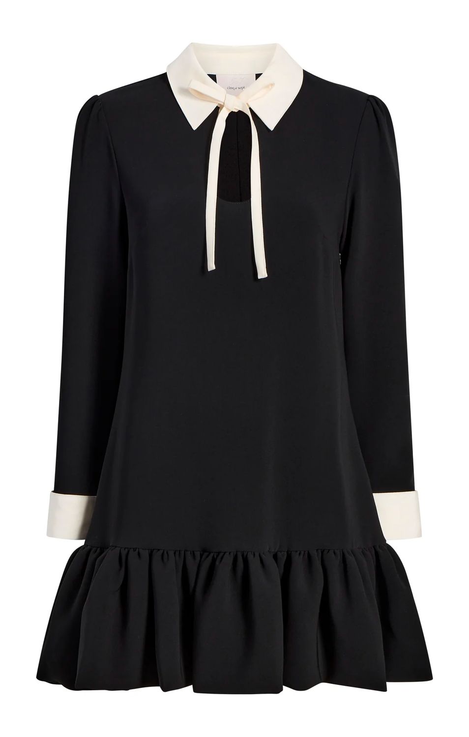 Cinq a Sept Cala Dress in Black/Ivory
