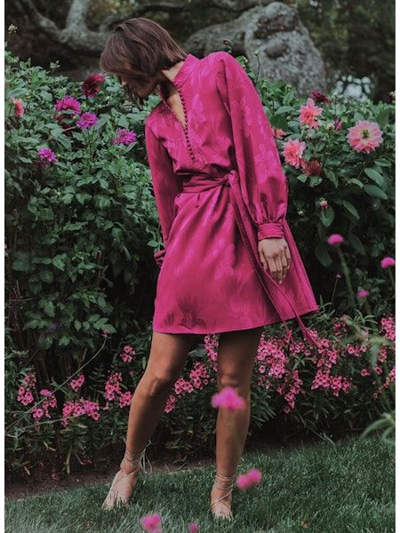 Figue Izzie Dress in Boysenberry Purple