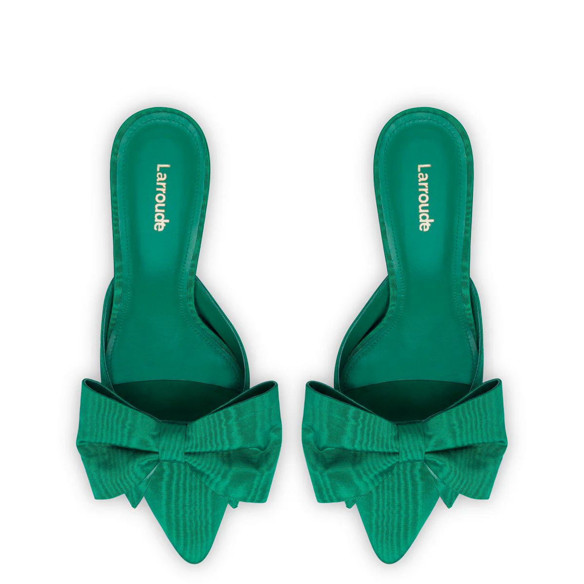 Larroude Mini Elle Pump in Emerald
