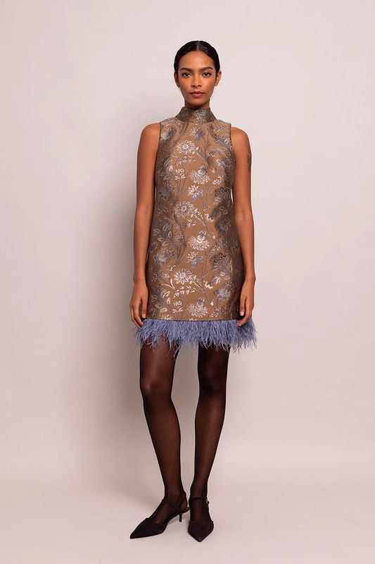 Cara Cara Tay Dress in Jacquard Garden