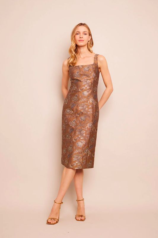 Cara Cara Carlie Dress in Jacquard Garden