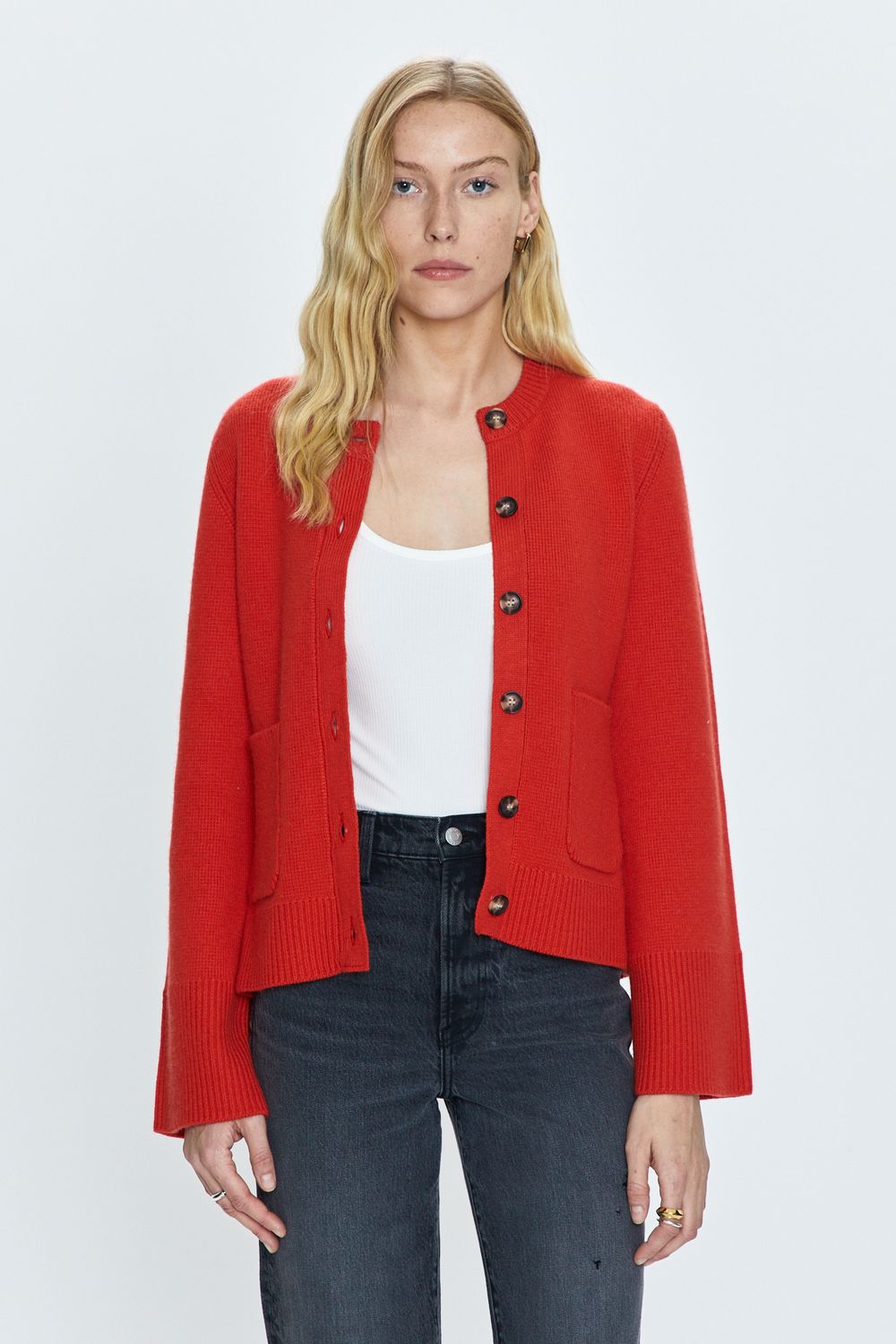 Pistola Dani Cardigan in Rouge