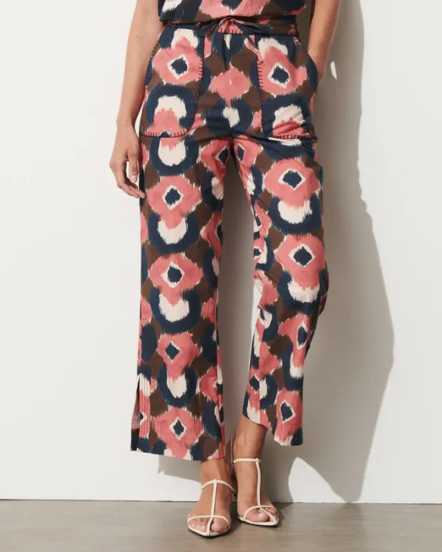 Figue Jolie Pant in Painterly Lock Chalk