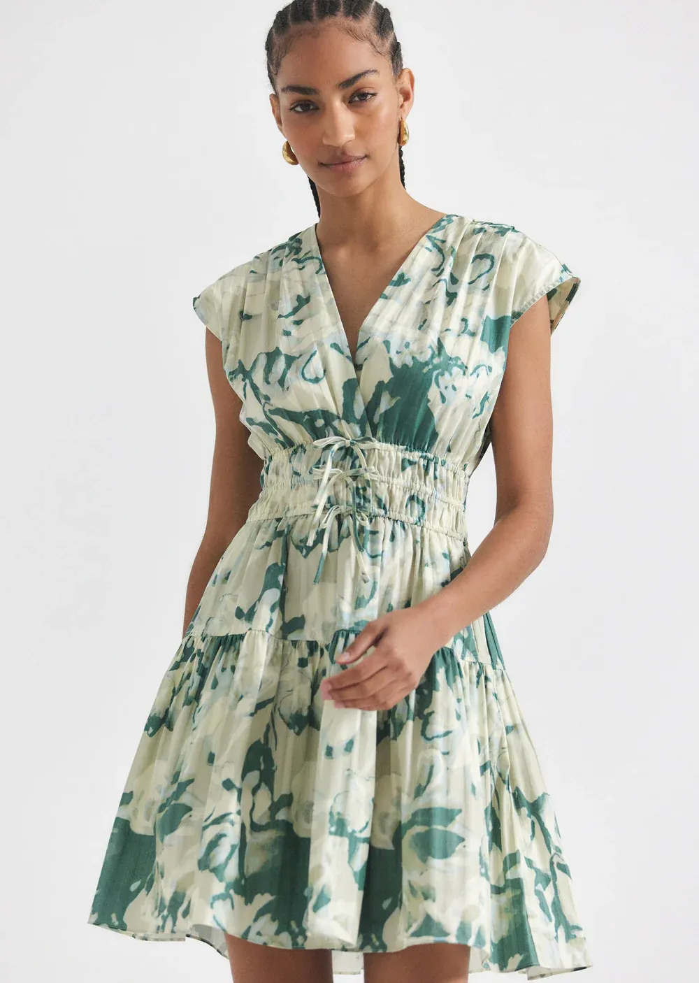 10 Crosby Tora Dress in Junipermulti