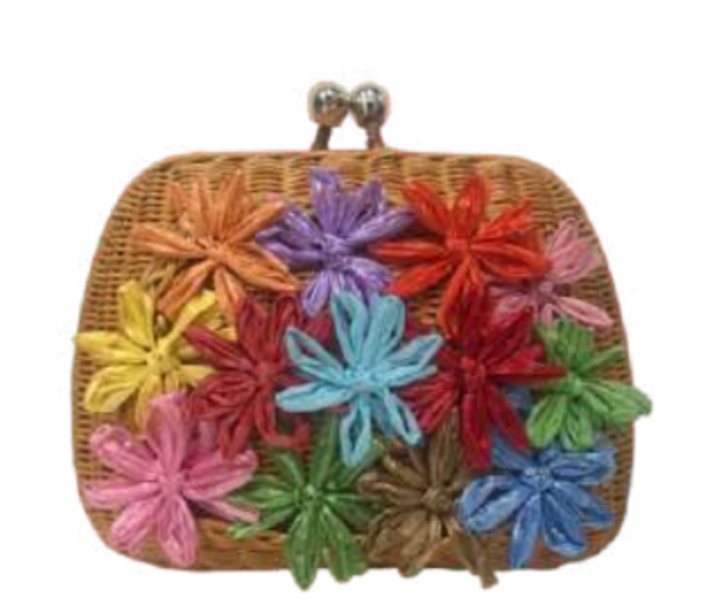 Serpui Lolita Frame Flora Clutch