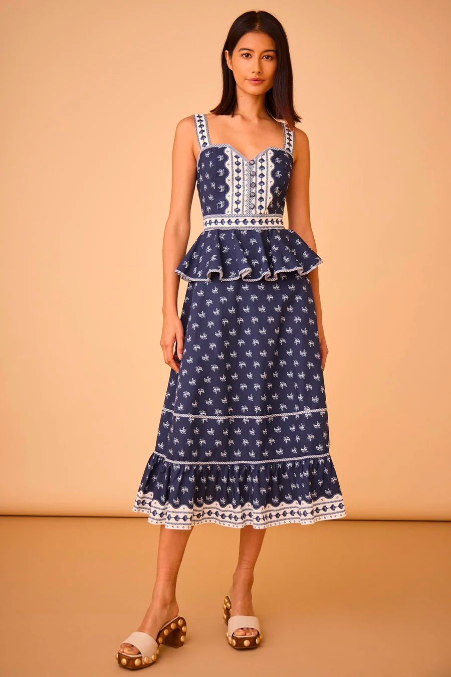 Hunter Bell Lacey Dress in Blue Ditsy Floral