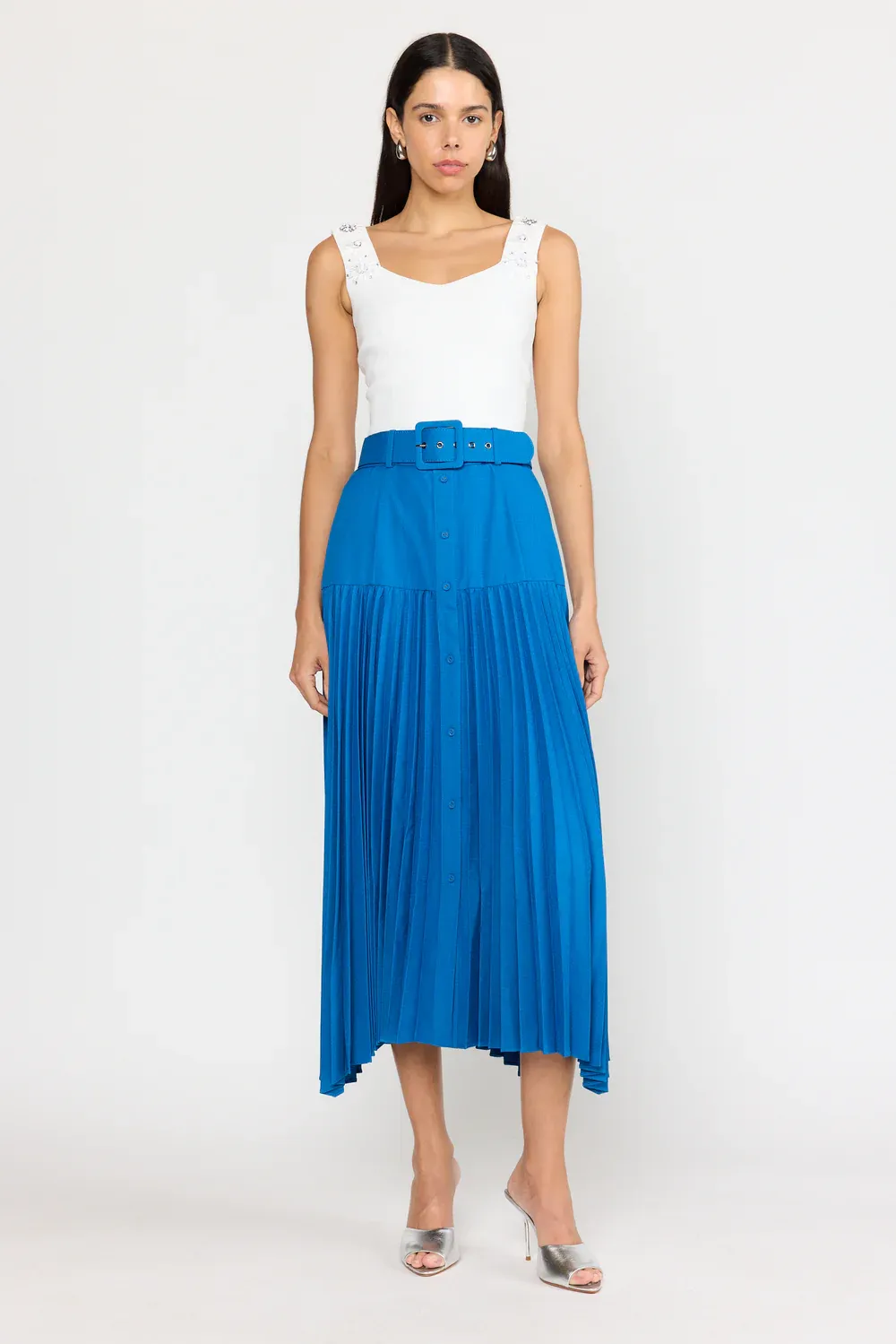 Christy Lynn Cody Skirt in Sapphire
