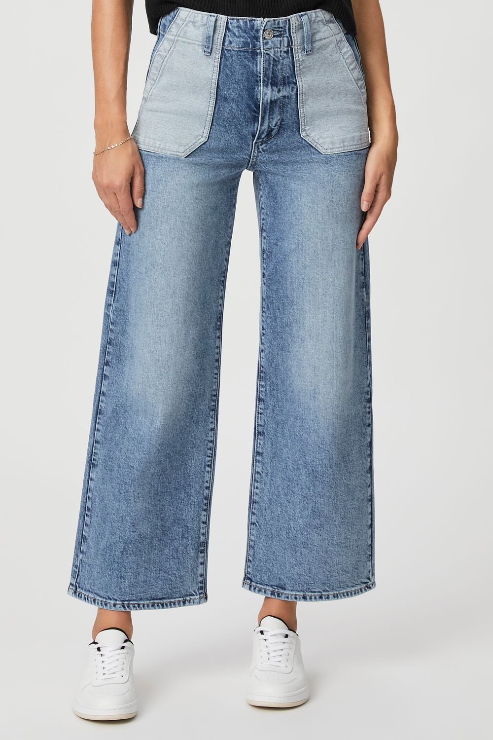 Paige Sasha Ankle w/ Reverse Utility Pockets in Saylor Distressed