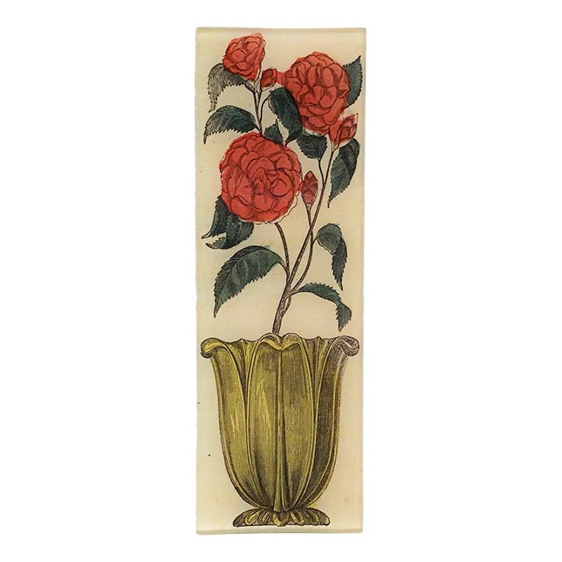 John Derian Flower In Vase 4.5 x 12&quot; Rectangle Tray
