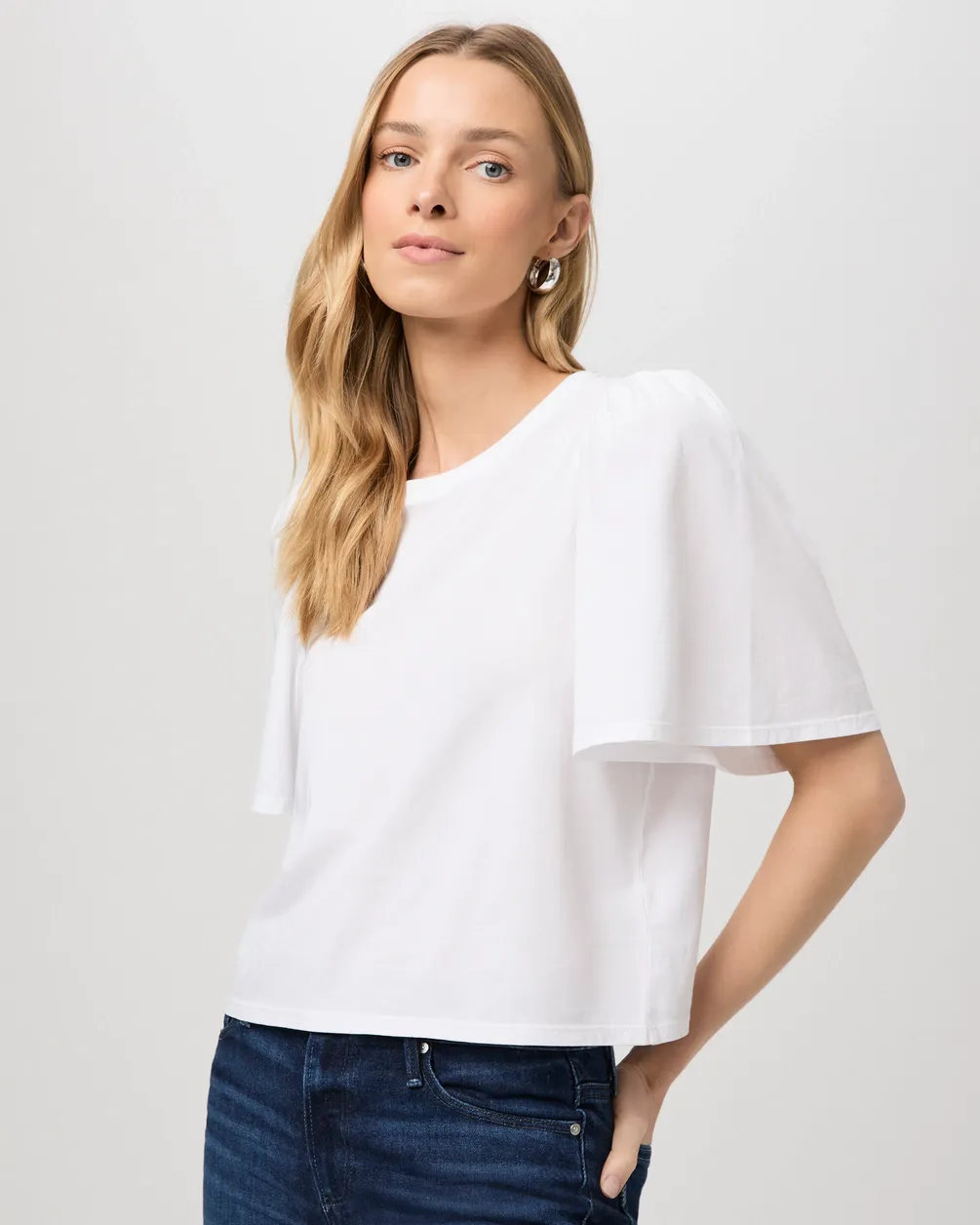 Paige Sigrid Tee in White