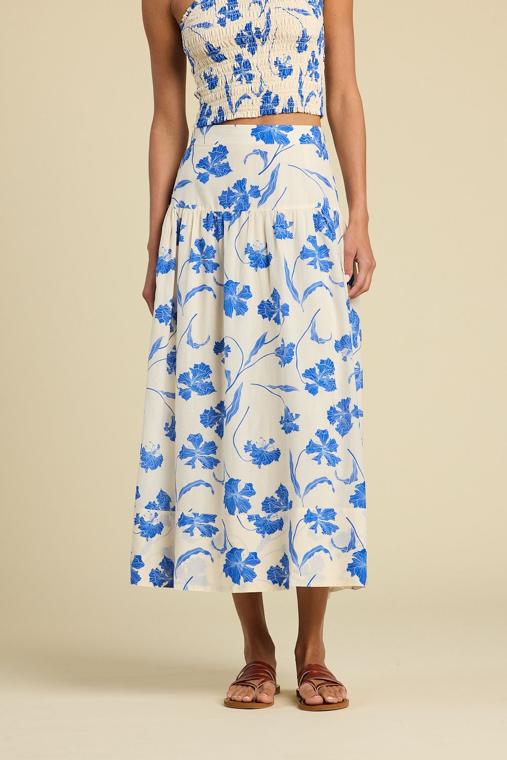 Trovata Lydia Skirt in Blue Iris