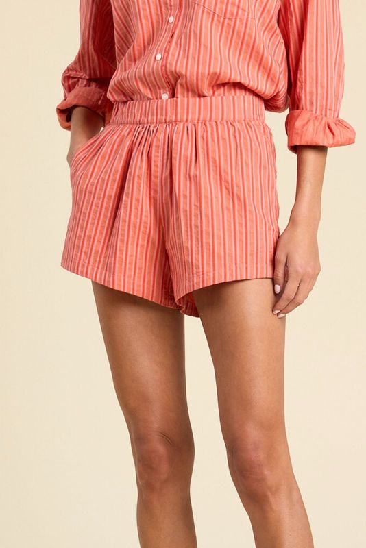 Trovata Rhea Short in Terracotta Stripe