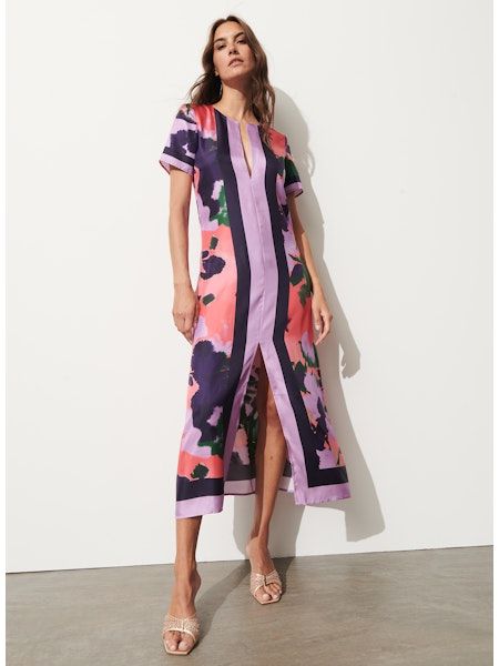 Figue Bessie Dress in Pressed Petal Sunset Coral