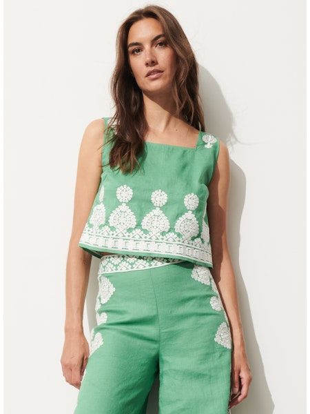 Figue Isabelle Top in Apple Green